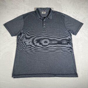 Linksoul Polo Shirt Men XXL Gray Short Sleeve Tempus Fugit 100% Luxury Cotton